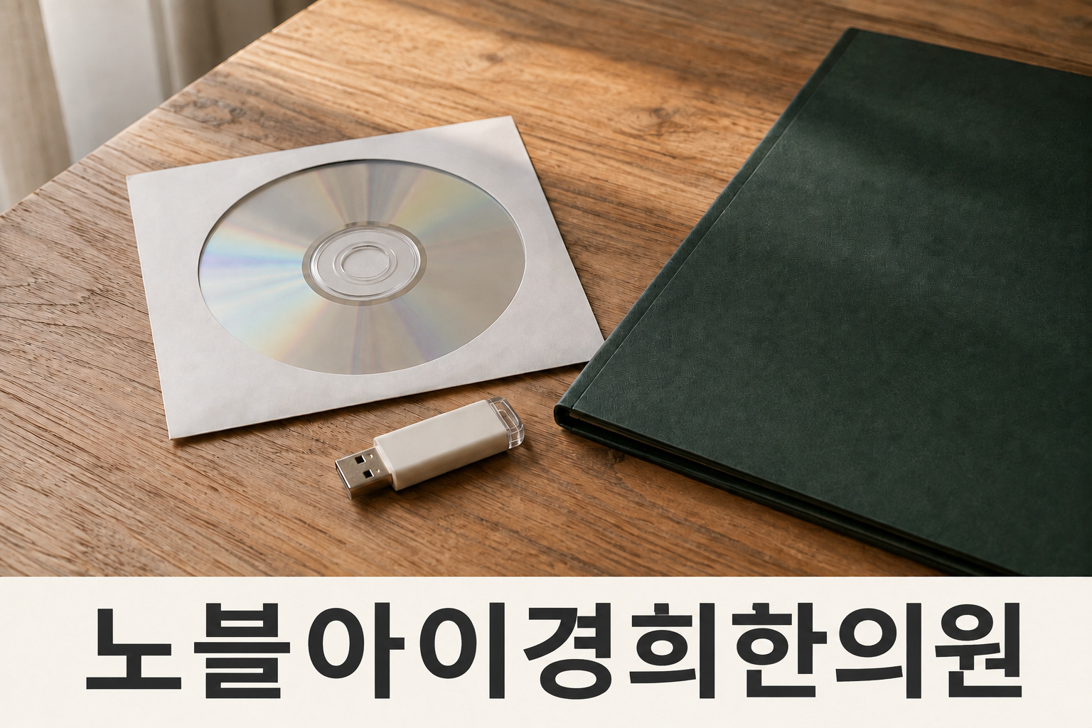 무표기 CD와 USB, 닫힌 서류철을 나란히 둔 검사 자료 준비 장면